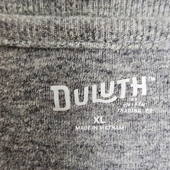 Duluth Trading Co. Shirt Gray Long Sleeve Henley Shirt Men XL Pullover Shirt - Picture 6 of 8